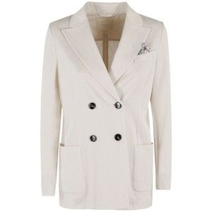 Circolo 1901 Tailored Double-Breasted Jacket With Textured Finish - NWT